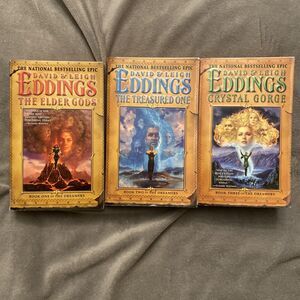 David & Leigh Eddings 3 Book Lot Elder Gods Treasured One Crystal Gorge